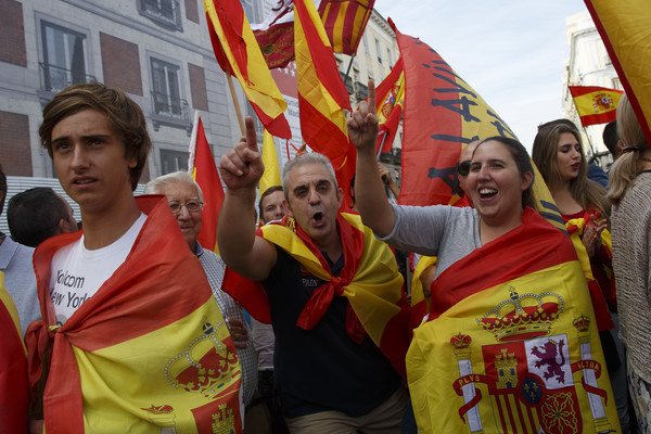 Διαδήλωση στη Μαδρίτη κατά της απόσχισης της Καταλονίας