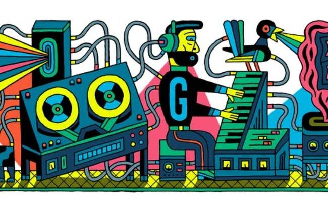 Google doodle το Στούντιο Ηλεκτρονικής Μουσικής του WDR στη Γερμανία