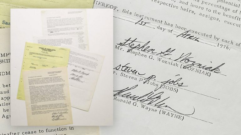 Δύο υπογραφές του Στιβ Τζομπς δημοπρατήθηκαν για 154.000 δολάρια