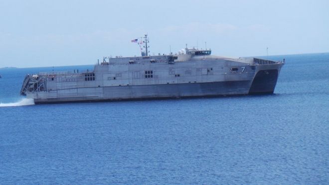 Στη Σύρο αγκυροβόλησε το ταχύπλοο  του Αμερικανικού Ναυτικού Carson City