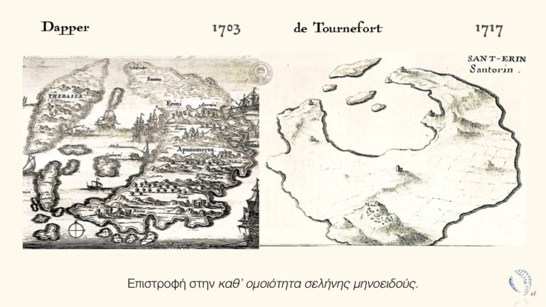 14 άγνωστοι χάρτες αφηγούνται την ιστορία της Σαντορίνης