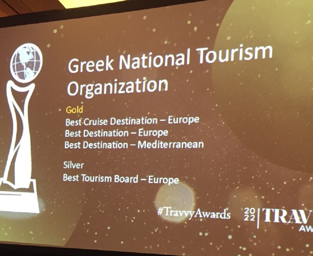 Ελλάδα και ΕΟΤ μεγάλοι νικητές στα αμερικανικά τουριστικά Travvy Awards 2022