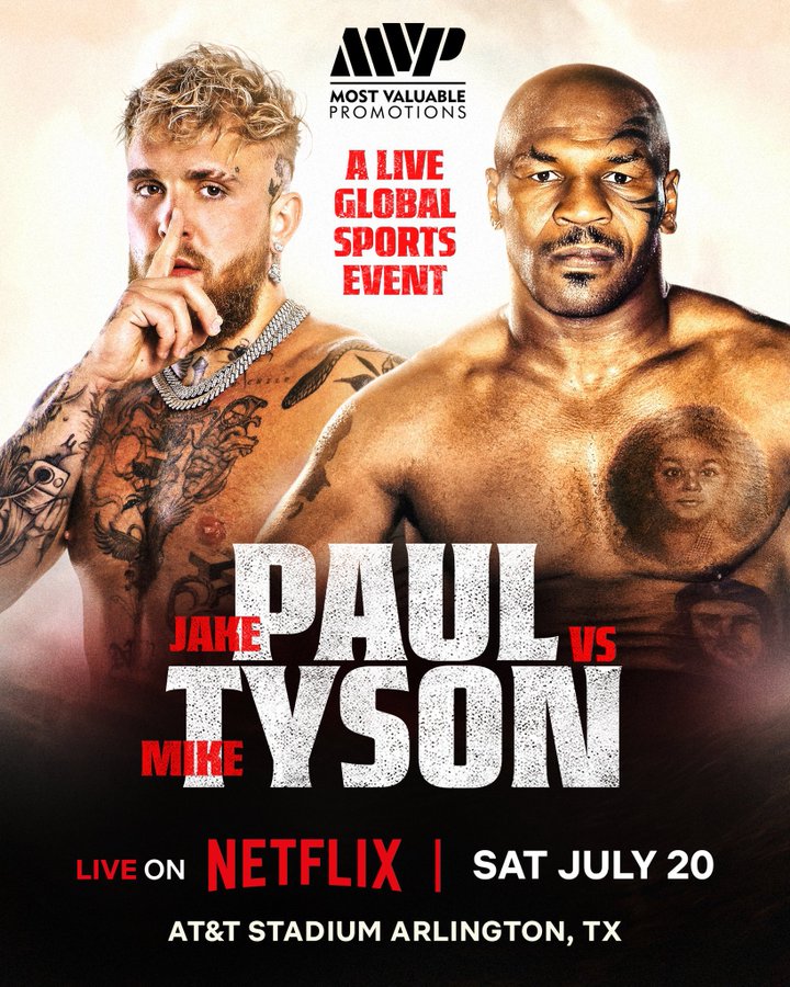 Live στο Netflix: O Μάικ Τάισον αντιμέτωπος στο ρινγκ με τον Τζέικ Πολ