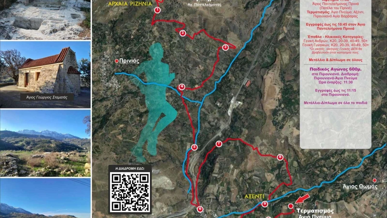 Την Κυριακή 31 Μαρτίου 2024 ο 1ος Απολλώνιος Φυσιολατρικός Αγώνας Δρόμου & Πεζοπορίας