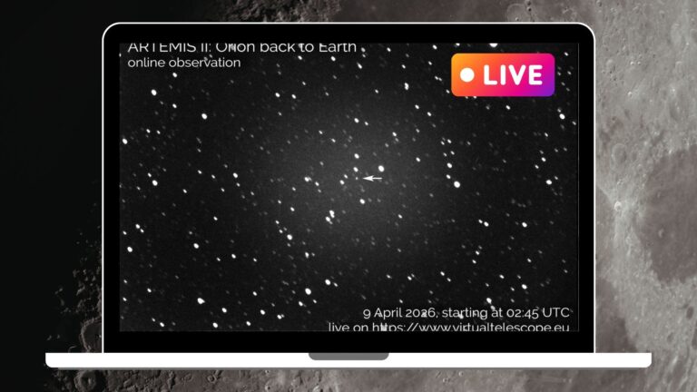 Artemis 2: Παρακολούθησε ζωντανά την επιστροφή στη Γη μέσα από τηλεσκόπιο