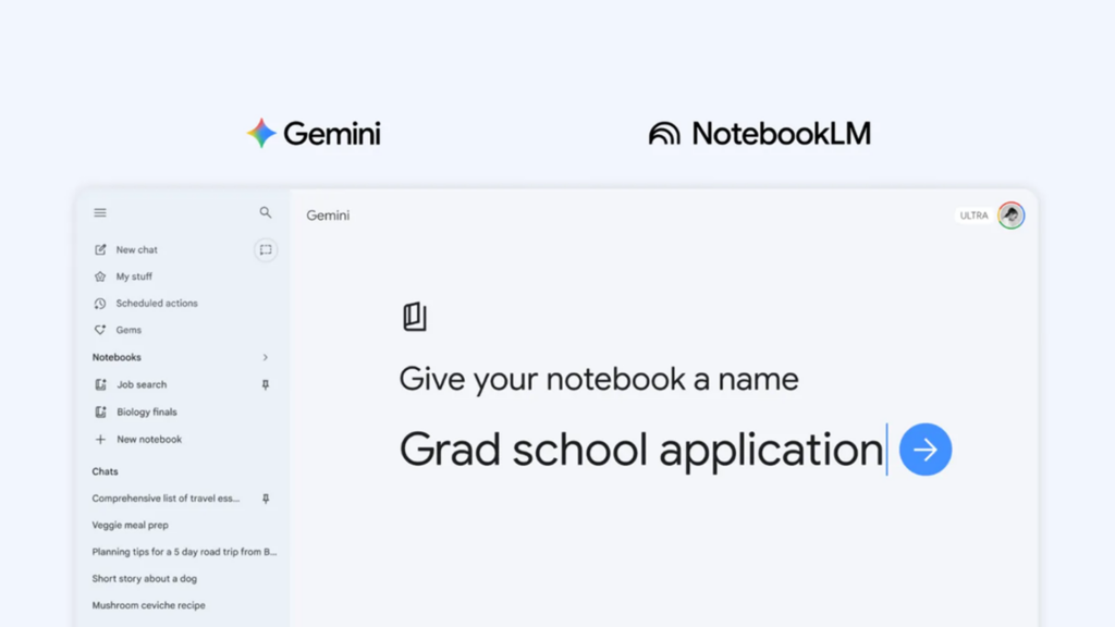 Δωρεάν πλέον το Gemini Notebooks: ένας χώρος που θυμάται