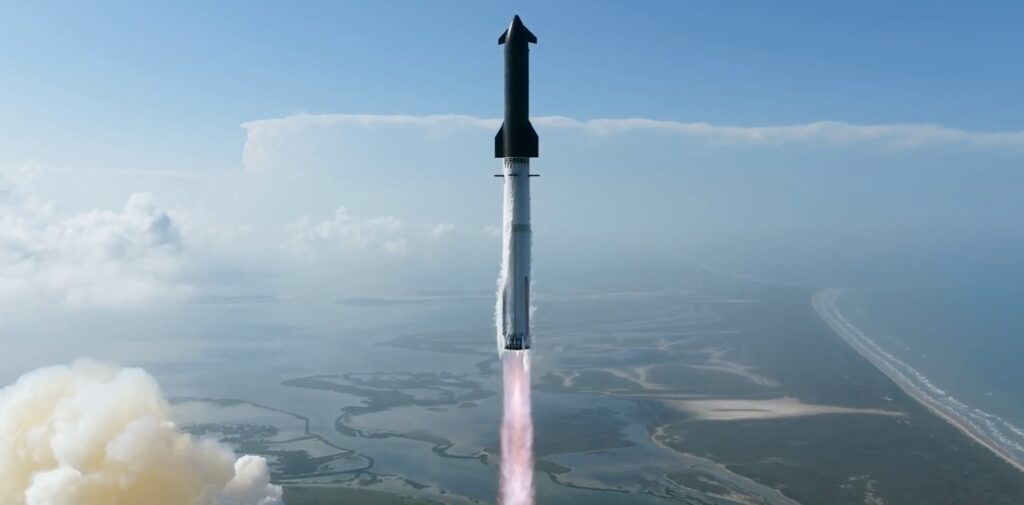 SpaceX πραγματοποιεί την πρώτη εκτόξευση του Starship V3