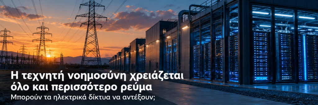 Η τεχνητή νοημοσύνη χρειάζεται όλο και περισσότερο ρεύμα – Μπορούν τα ηλεκτρικά δίκτυα να αντέξουν;